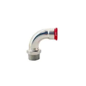 Bogen 90° mit Außengewinde C-Stahl 2001G
